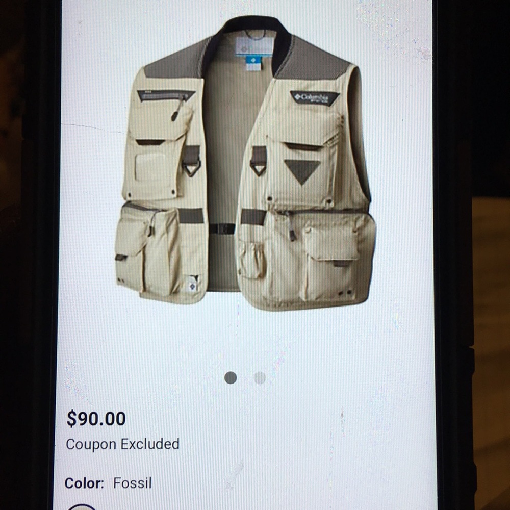 Columbia Men hiking/hunting short vest size XL - Picture 8 of 8